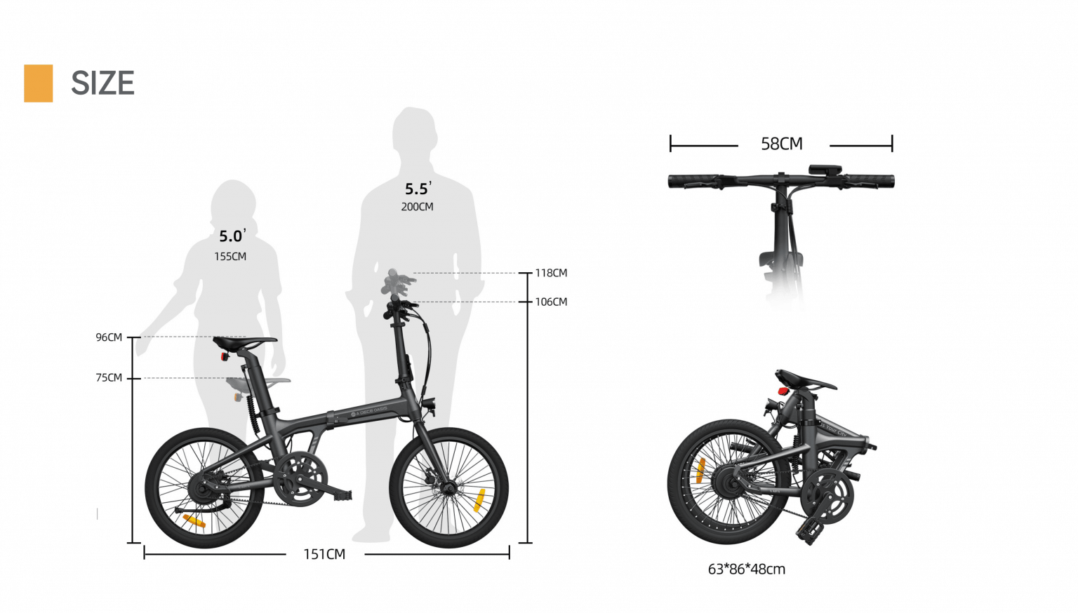 Xe Đạp Trợ Lực Điện Gấp Gọn ADO A20 Air HTeBike 1