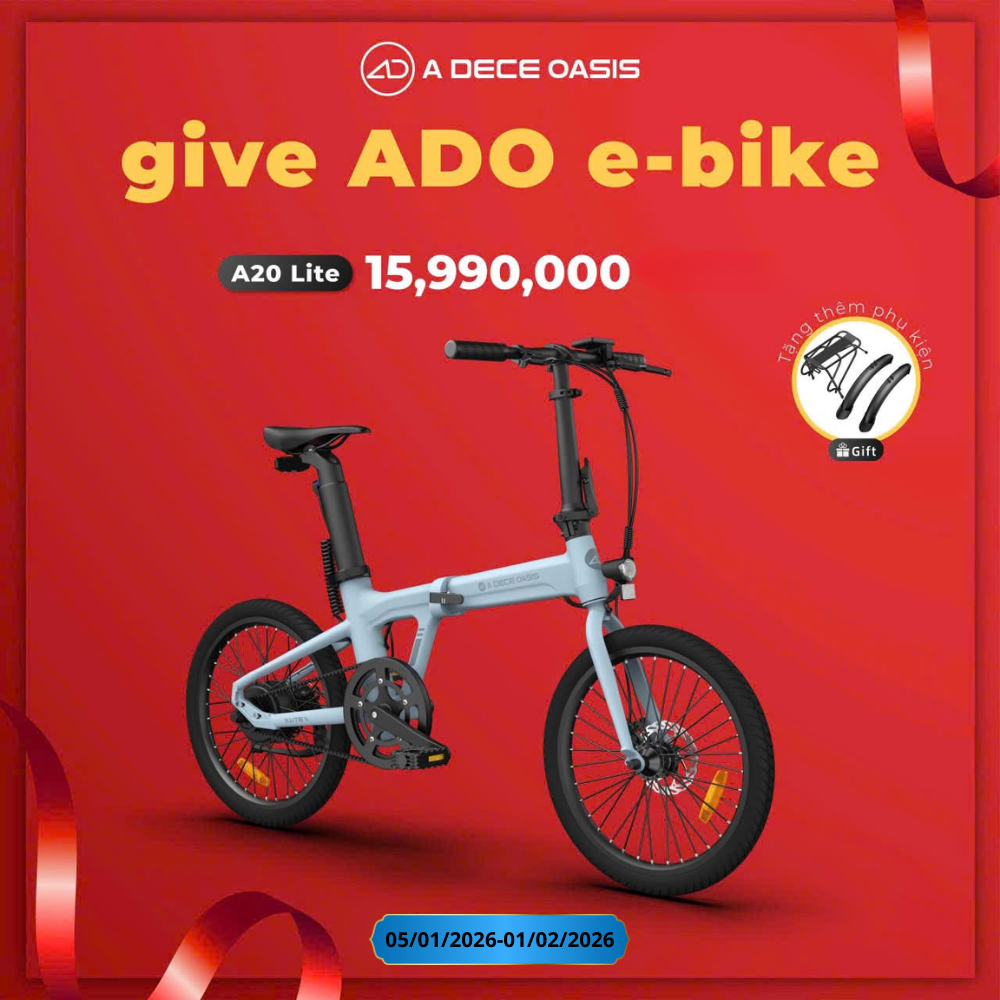 Xe Đạp Trợ Lực Điện Gấp Gọn ADO A20 Lite Xe Dap Tro Luc Dien Gap Gon ADO A20 Lite 8