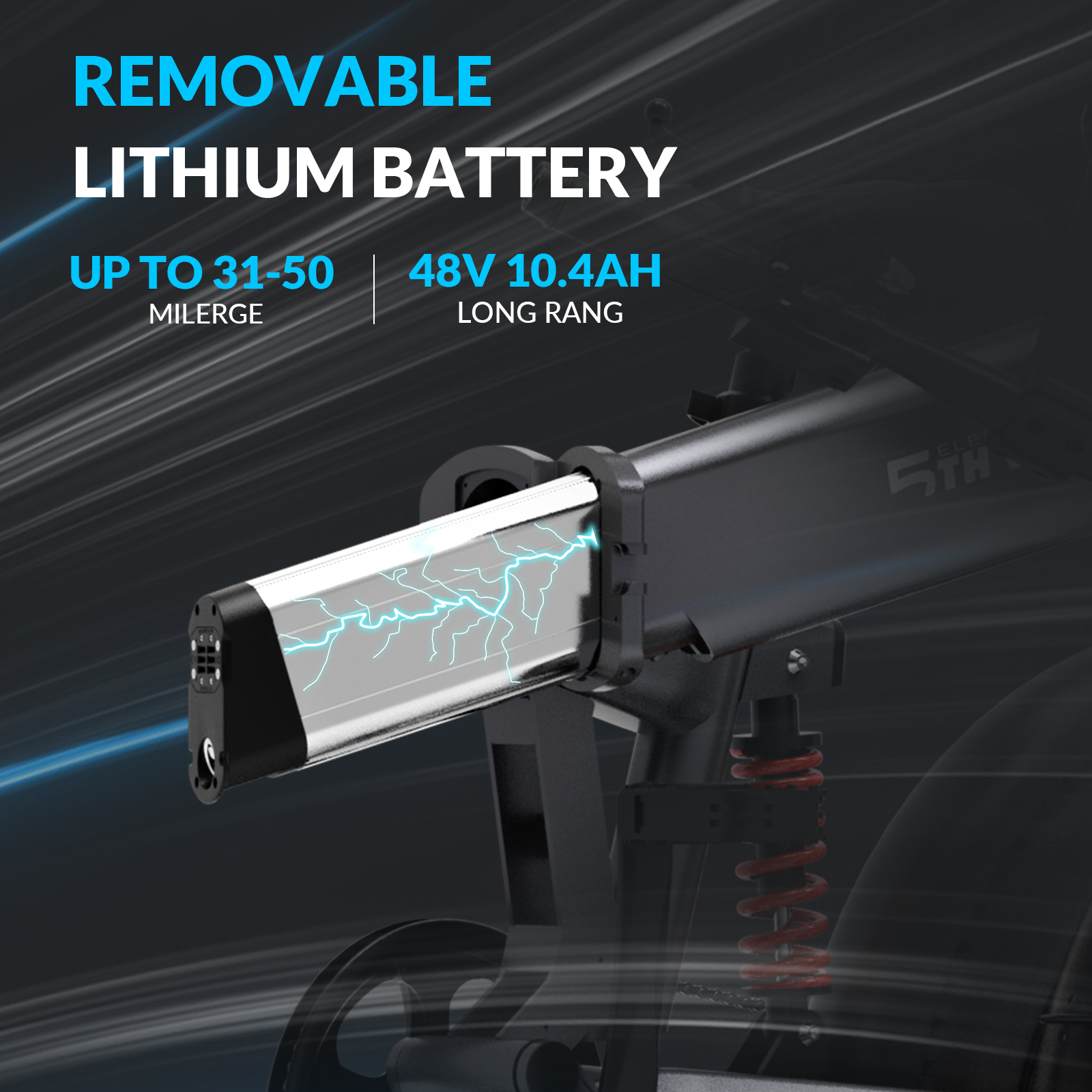 Pin lithium-ion 48V 10.4AH (499Wh)