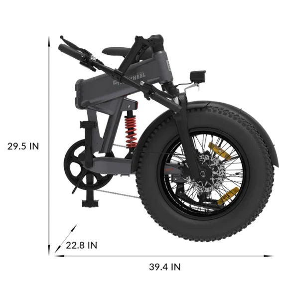 Xe Đạp Trợ Lực Điện Gấp Gọn 5TH Wheel Thunder 1FT | HTeBike 6