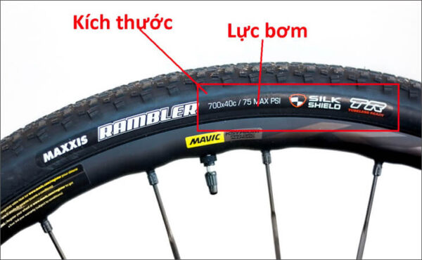 Cách đọc thông số lốp xe đạp theo hệ Metric