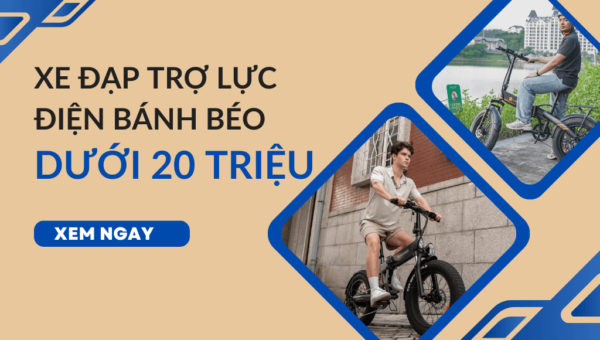 Top xe đạp trợ lực điện bánh béo dưới 20 triệu đáng mua nhất