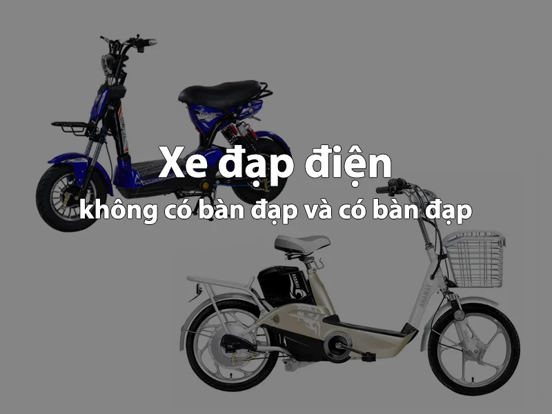 Xe đạp điện không có bàn đạp thường nhẹ hơn xe có bàn đạp vì không có thêm trọng lượng của cơ cấu bàn đạp