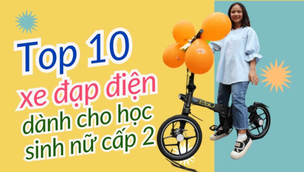 Top 10 xe đạp điện dành cho học sinh nữ cấp 2 nhỏ gọn, giá rẻ | HTeBike