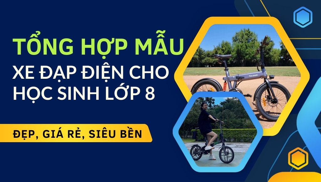 Top mẫu xe đạp điện cho học sinh lớp 8 đẹp, giá rẻ, siêu bền, xu hướng mới nhất | HTeBike